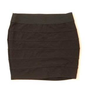 Maurices Black Bandage Bodycon Skirt Size Large